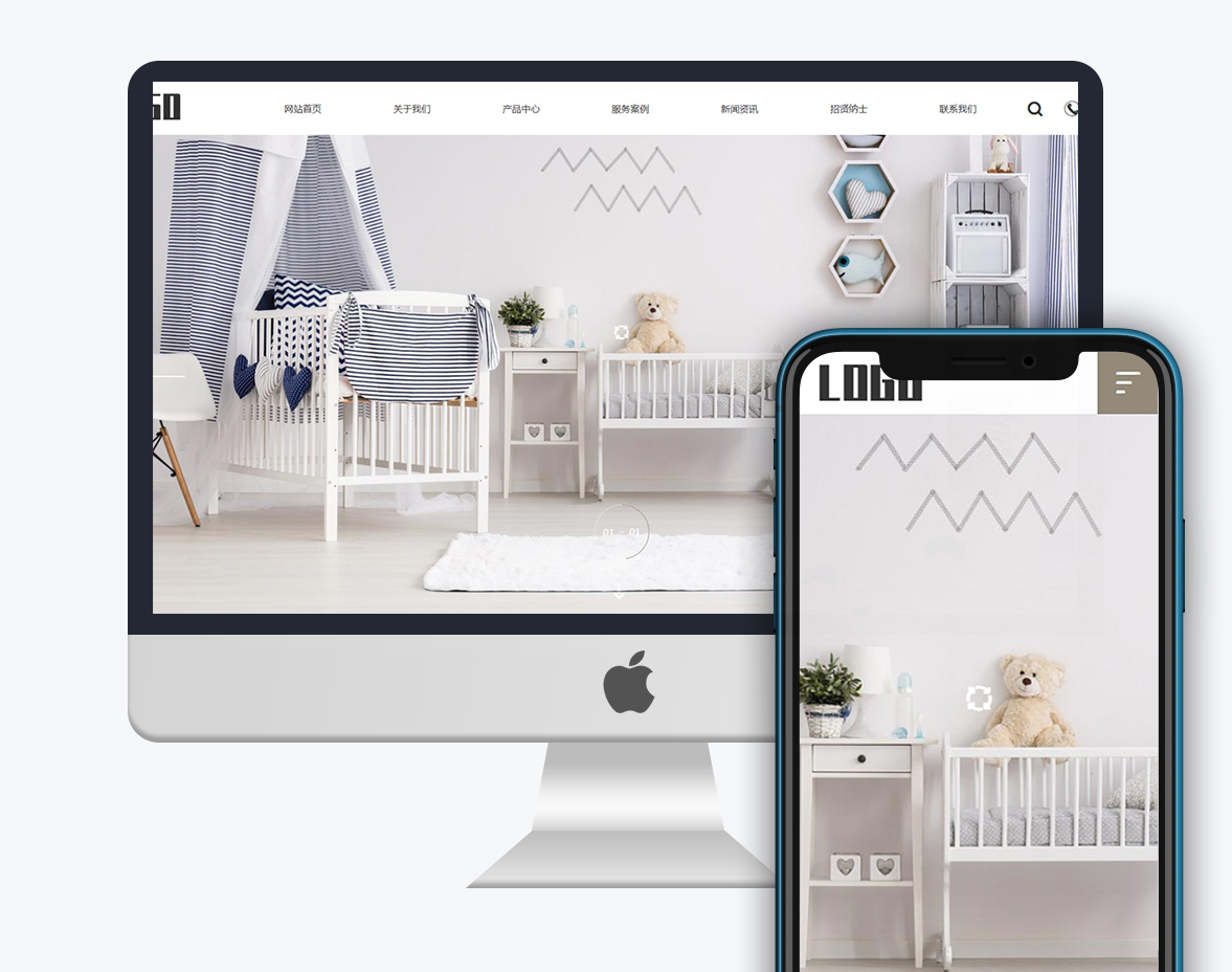 【自適應】家具生產企業模板網站案例說明文檔